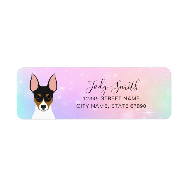 Étiquettes d'adresse de retour de Rat Terrier (Devant)