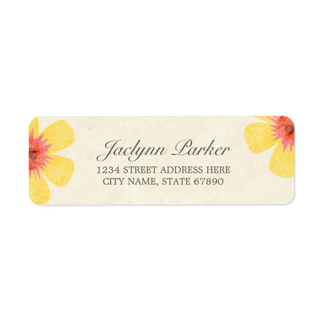 Étiquettes d'adresse de retour de Rustic Paradise (Devant)