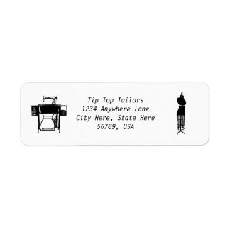 Étiquettes d'adresse de retour de Seamstress / tai