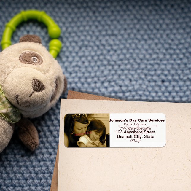 Étiquettes d'adresse de retour d'entreprise photo (Créateur téléchargé)