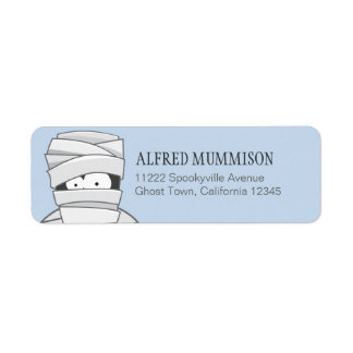 Étiquettes d'adresse de retour déplaisante Mummy H