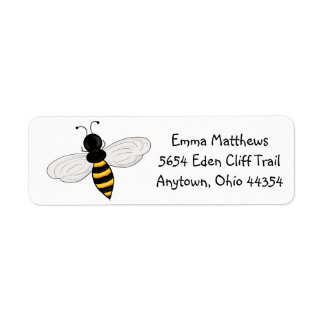 Étiquettes d'adresse de retour des abeilles