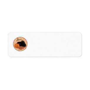 Étiquettes d'adresse de retour d'Halloween pour Pé