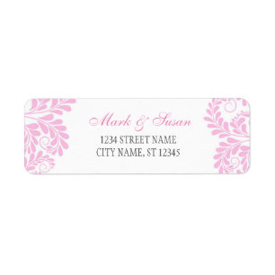 Étiquettes d'adresse de retour du mariage 0,75 po 