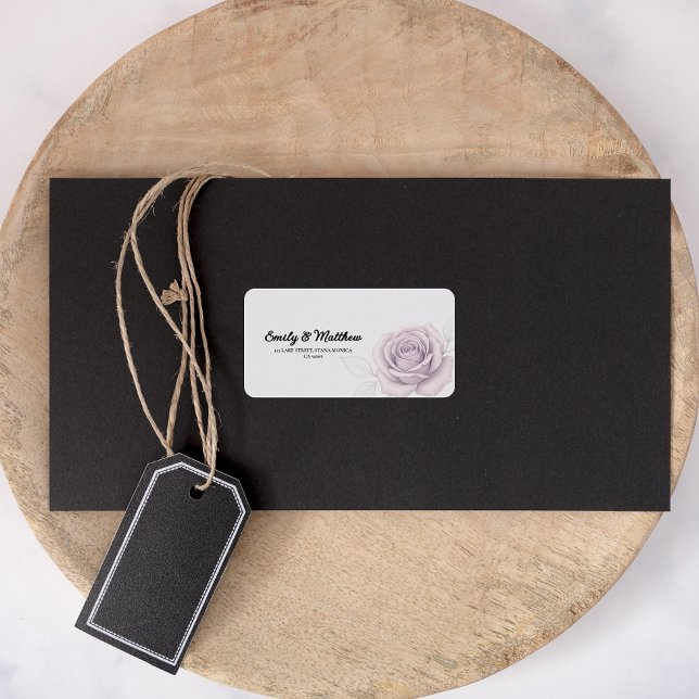 Étiquettes d'adresse de retour du Rose violet du c (Créateur téléchargé)