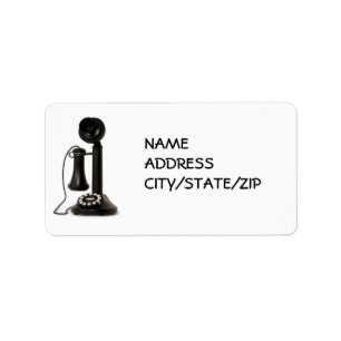 ÉTIQUETTES D'ADRESSE DE RETOUR DU TÉLÉPHONE ROTARY