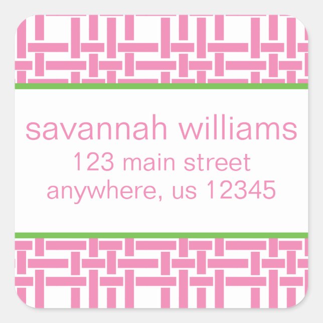 Étiquettes d'adresse de retour en bambou et graine (Devant)