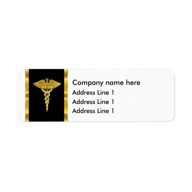 Étiquettes d'adresse de retour en bloc de bureau M (Devant)