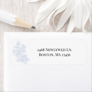 Étiquettes d'adresse de retour en porcelaine de st
