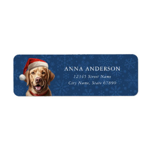 Étiquettes d'adresse de retour Golden Retriever