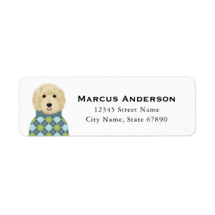 Étiquettes d'adresse de retour Goldendoodle