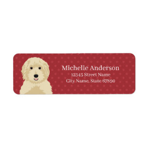 Étiquettes d'adresse de retour Goldendoodle