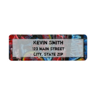 Étiquettes d'adresse de retour Graffiti