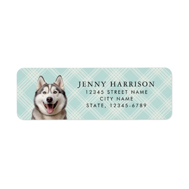 Étiquettes d'adresse de retour Husky (Devant)