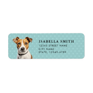 Étiquettes d'adresse de retour Jack Russell Terrie