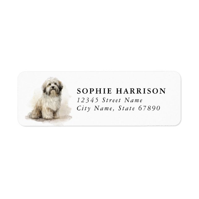 Étiquettes d'adresse de retour Lhasa Apso (Devant)
