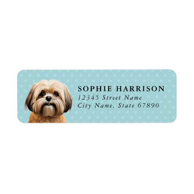 Étiquettes d'adresse de retour Lhasa Apso (Devant)