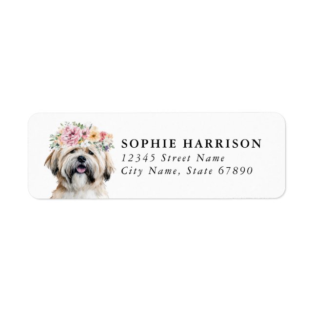 Étiquettes d'adresse de retour Lhasa Apso (Devant)