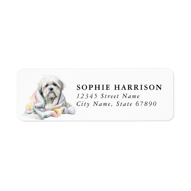 Étiquettes d'adresse de retour Lhasa Apso (Devant)