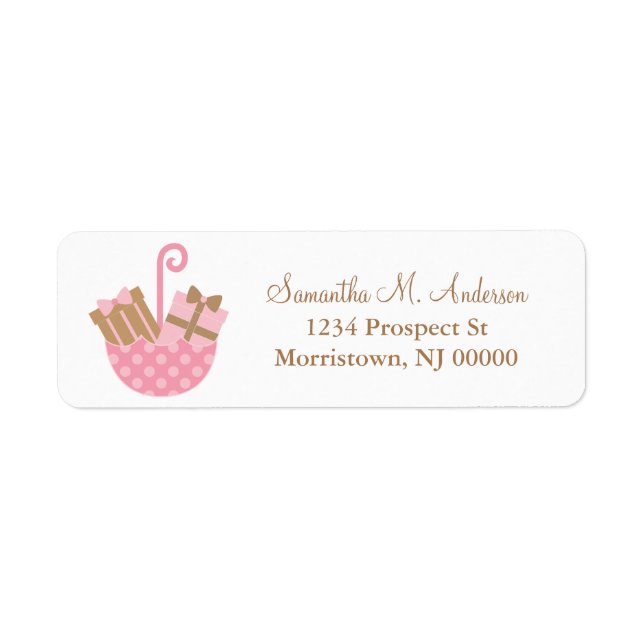 Étiquettes d'adresse de retour Little Presents (Devant)