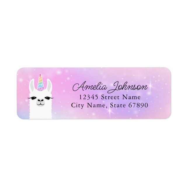 Étiquettes d'adresse de retour Llama (Devant)