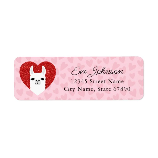 Étiquettes d'adresse de retour Llama (Devant)