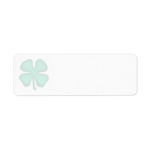 Étiquettes d'adresse de retour Lucky 4 Leaf Irish 