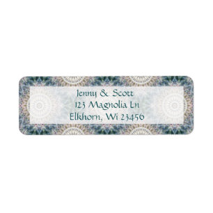 Étiquettes d'adresse de retour Mandala