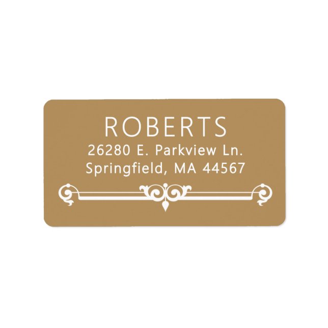 Étiquettes d'adresse de retour minimalistes modern (Devant)