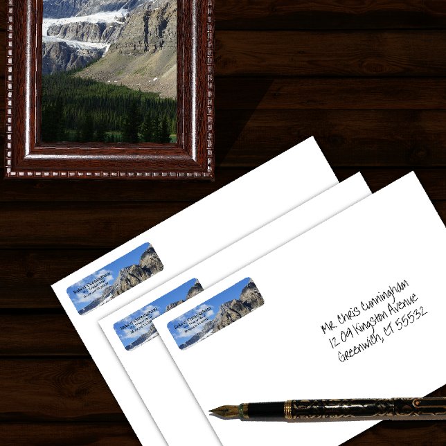 Étiquettes d'adresse de retour Mountain Peaks (Créateur téléchargé)