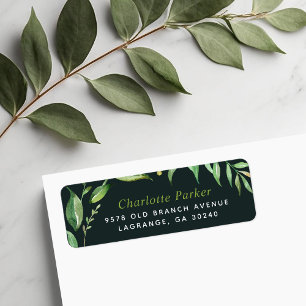 Étiquettes d'adresse de retour personnalisées des 