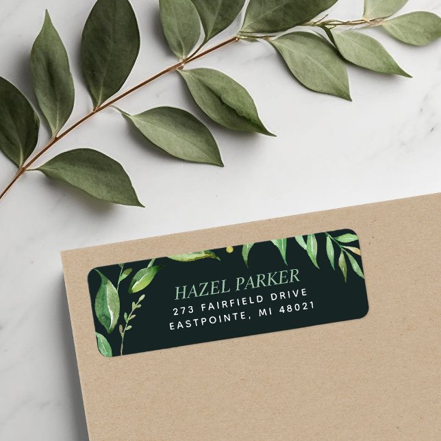 Étiquettes d'adresse de retour personnalisées des  (Créateur téléchargé)