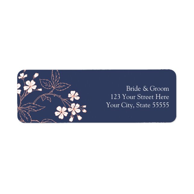 Étiquettes d'adresse de retour personnalisées du M (Devant)