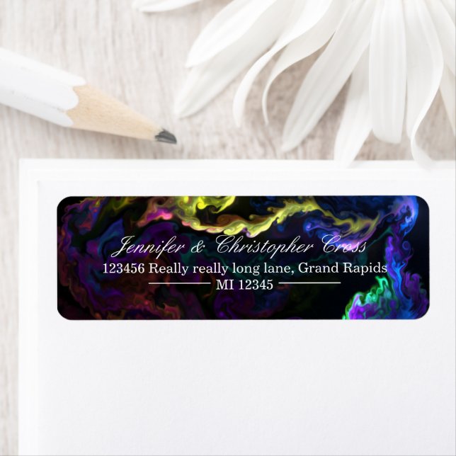 Étiquettes d'adresse de retour personnalisées expé (En situation)