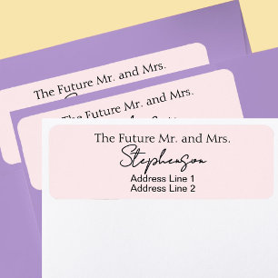 Étiquettes d'adresse de retour personnalisées pour
