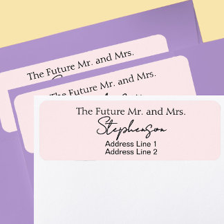 Étiquettes d'adresse de retour personnalisées pour