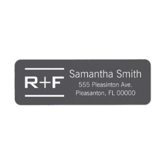 Étiquettes d'adresse de retour R+F professionnelle