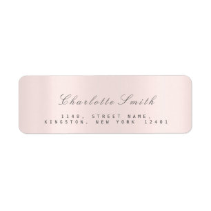 Étiquettes d'adresse de retour RSVP Pink Rose Mini