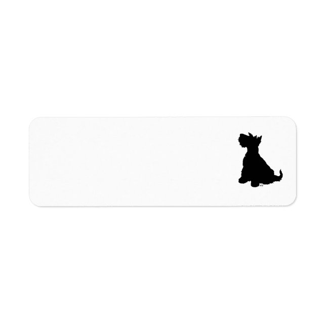 Étiquettes d'adresse de retour SCOTTIE (Devant)