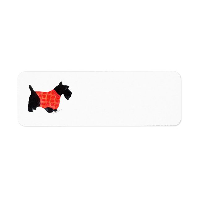 Étiquettes d'adresse de retour SCOTTIE (Devant)