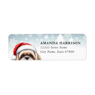 Étiquettes d'adresse de retour Shih Tzu