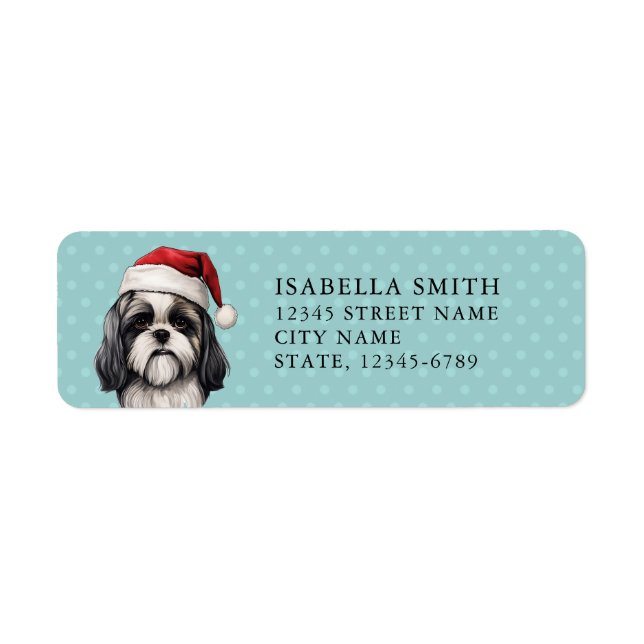 Étiquettes d'adresse de retour Shih Tzu (Devant)