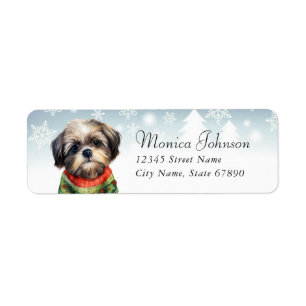 Étiquettes d'adresse de retour Shih Tzu