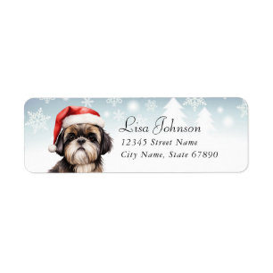 Étiquettes d'adresse de retour Shih Tzu