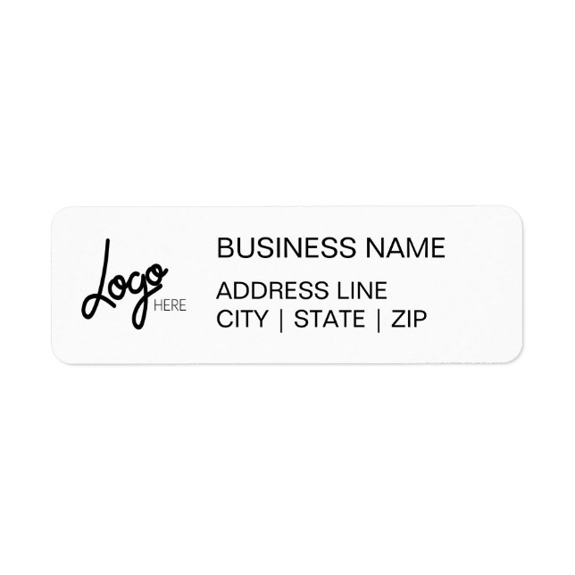 Étiquettes d'adresse de retour simples de votre lo (Devant)