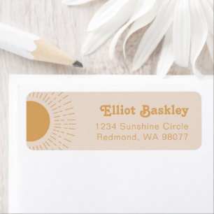 Étiquettes d'adresse de retour Sun   Étiquette de 