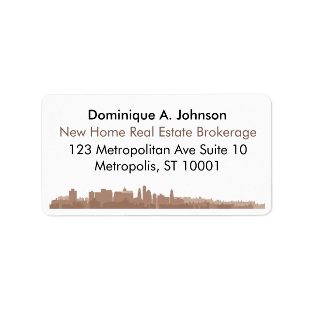 Étiquettes d'adresse de retour sur mesure de l'imm (Devant)