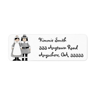 Étiquettes d'adresse de retour Thanksgiving