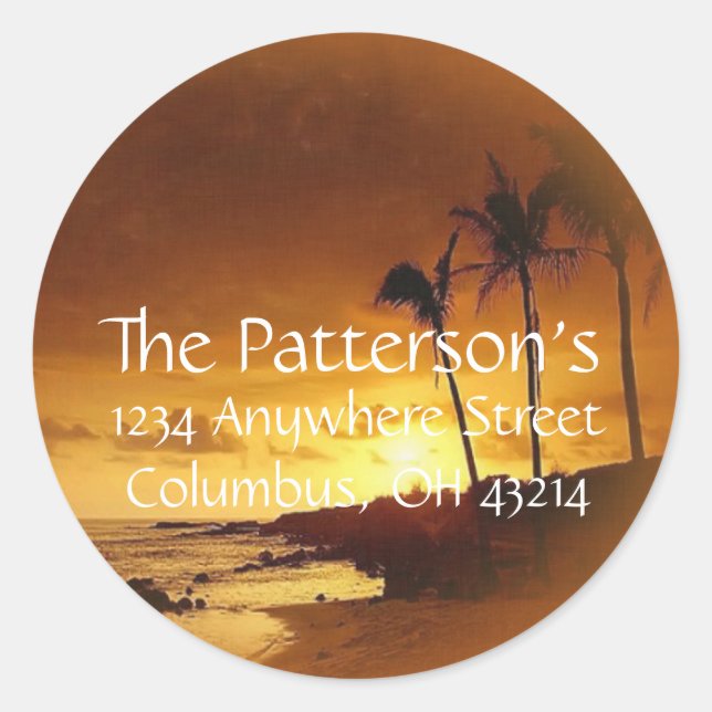 Étiquettes d'adresse de retour :: Tropiques/Tropiq (Devant)