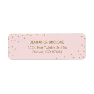 Étiquettes d'adresse de retour Twinkle Little Star